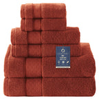 COZYART  Bath Towel Set 6 Piece, Luxury 100% Turkish Cotton 650GSM Hotel Quality, Soft, Absorbent,Towel Sets for Bathroom | 2 Bath Towels 2 Hand Towels 2 Washcloths