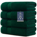 Dark Green 4 Piece Luxury Bath Towel