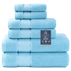 COZYART  Bath Towel Set 6 Piece, Luxury 100% Turkish Cotton 650GSM Hotel Quality, Soft, Absorbent,Towel Sets for Bathroom | 2 Bath Towels 2 Hand Towels 2 Washcloths