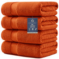 Burnt Orange 4 Piece Luxury Bath Towels