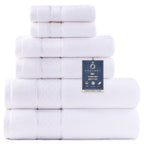 COZYART  Bath Towel Set 6 Piece, Luxury 100% Turkish Cotton 650GSM Hotel Quality, Soft, Absorbent,Towel Sets for Bathroom | 2 Bath Towels 2 Hand Towels 2 Washcloths