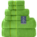 Grass Green Bath Towel Set 6 Piece
