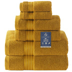 Gold Bath Towel Set 6pcs