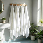 White Bath 6 Piece Towel Set