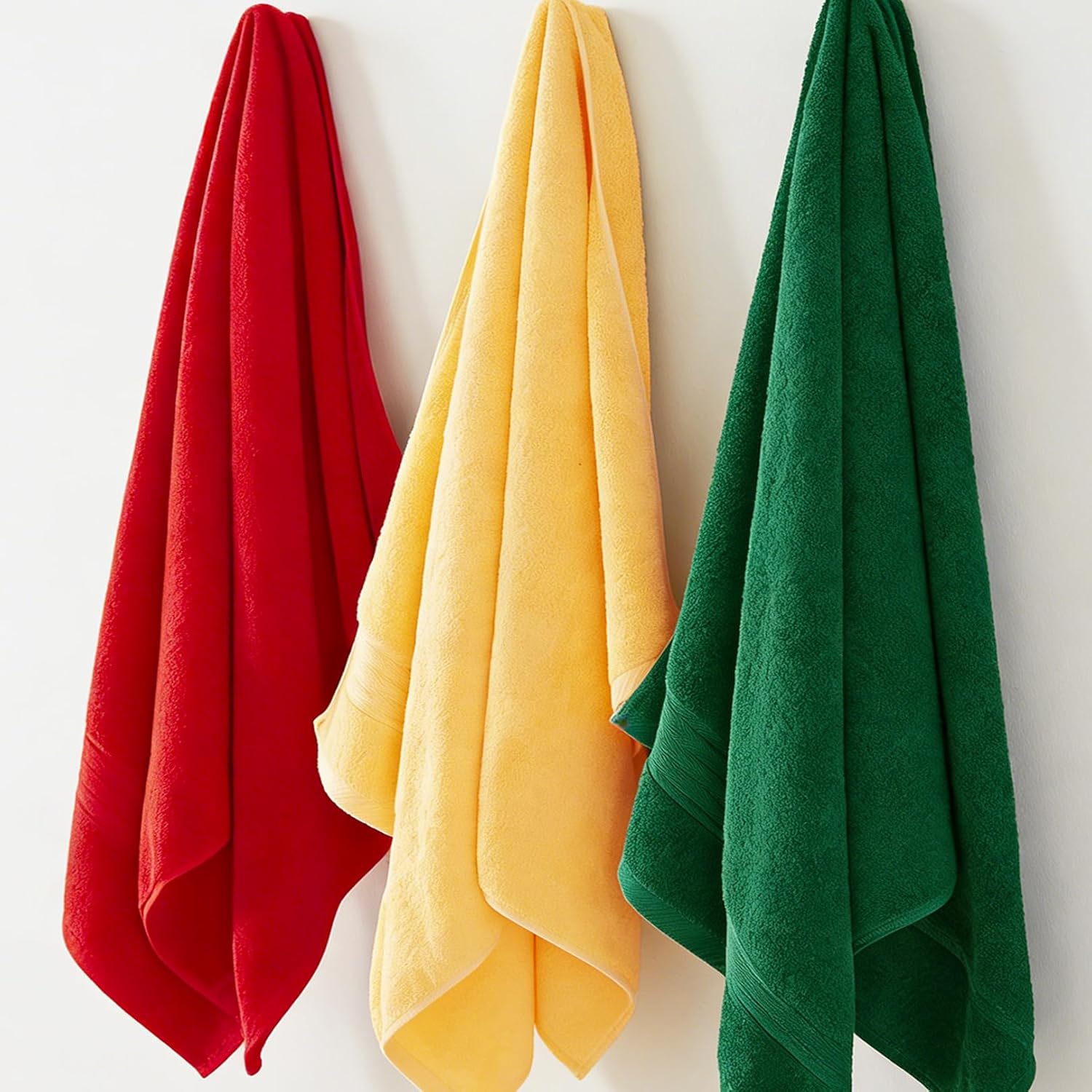 Red Bath 6 Piece Towel Set