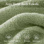 Desert Sage Green 4 Piece Luxury Bath Towels