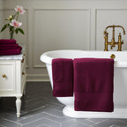 Burgundy Bath Towel Set 6 Piece