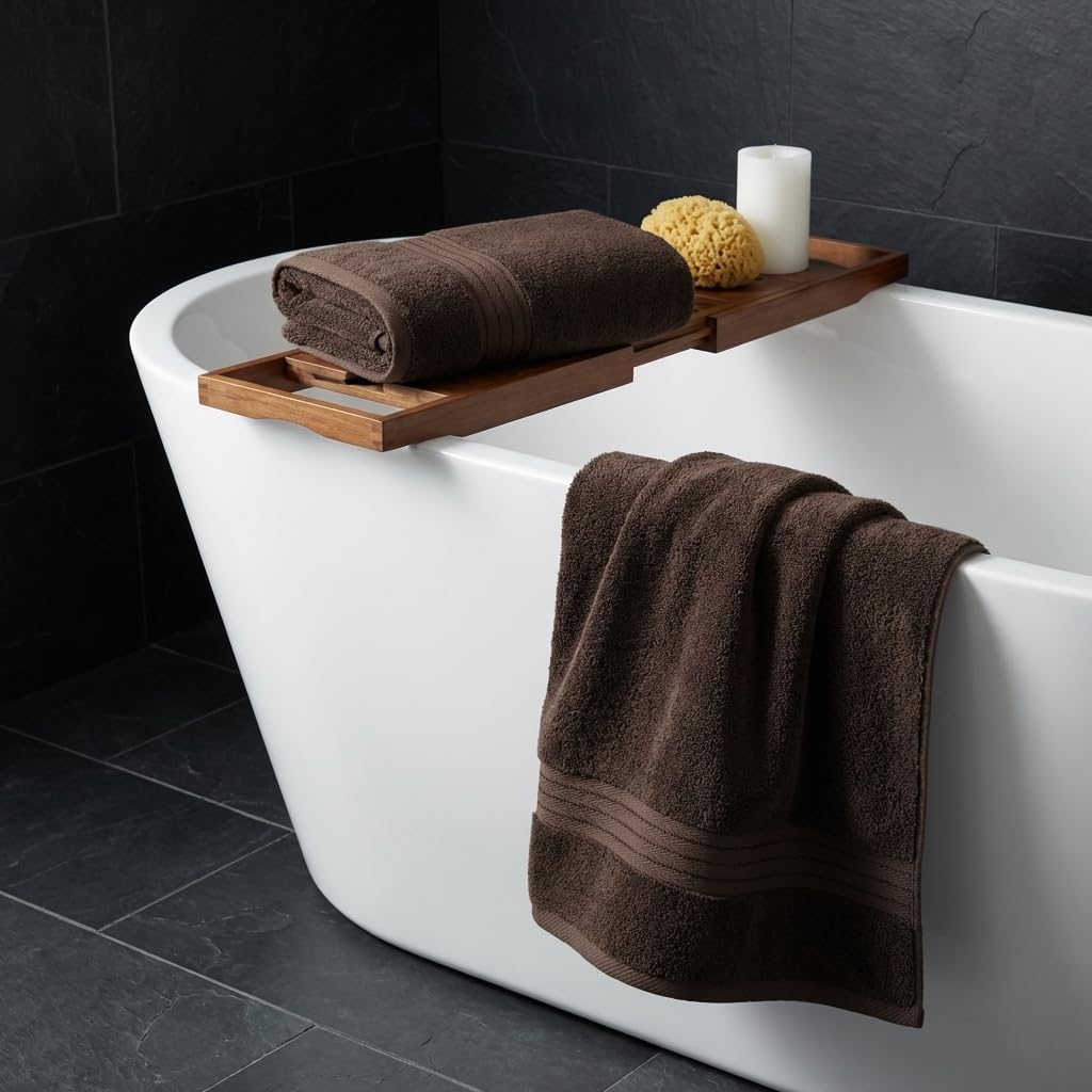 Brown Bath 6 Piece Towel Set
