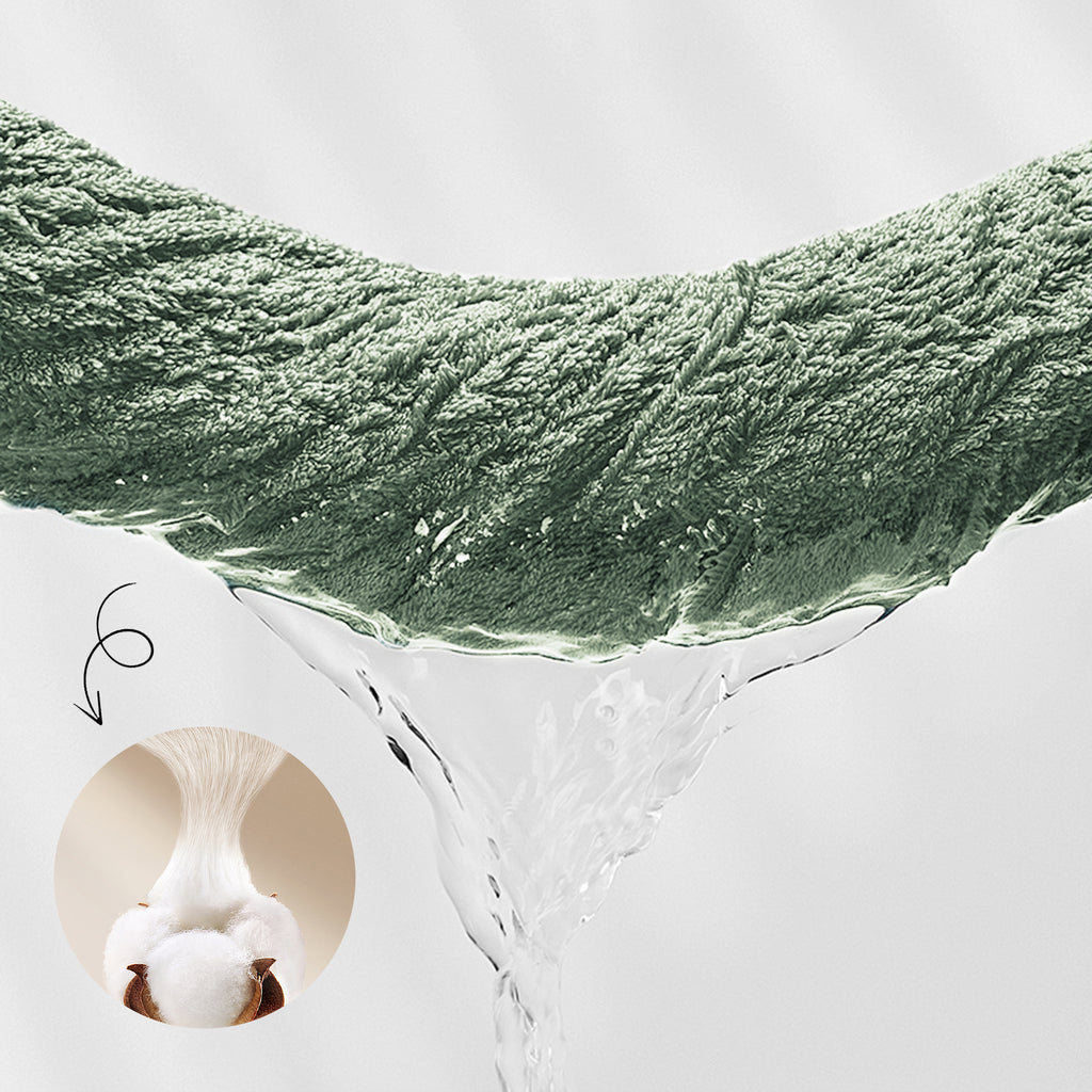 Sage Green Bath Towels Set 6 Piece