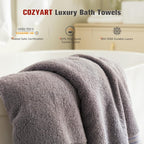 Grey Bath Towel Set 6pcs
