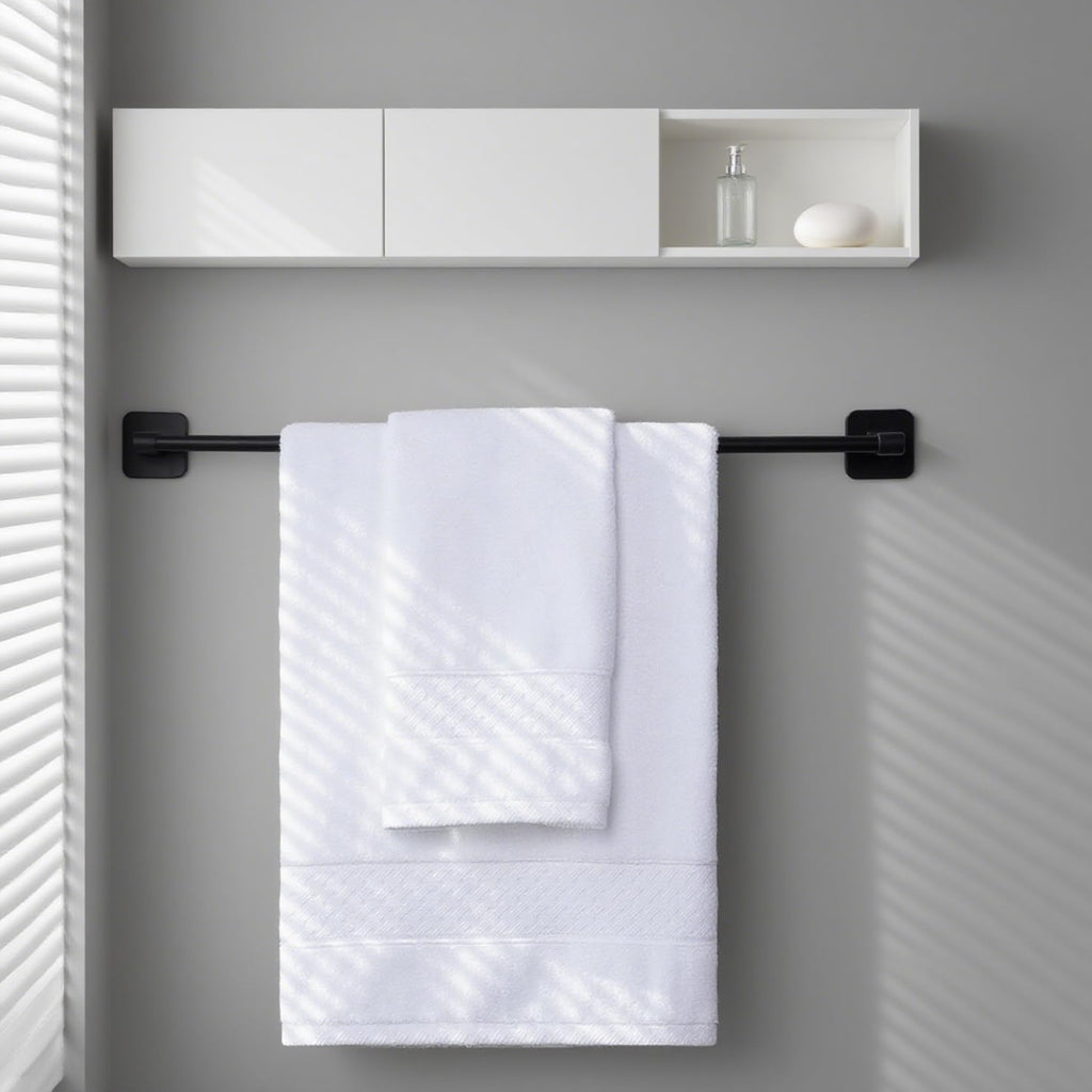White Bath Towels Set 6 Piece