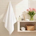 White Bath Towels Set 6 Piece