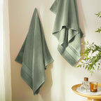 Sage Green Bath Towels Set 6 Piece