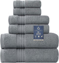 Grey Bath Towel Set 6pcs