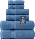 Denim Blue Bath 6 Piece Towel Set