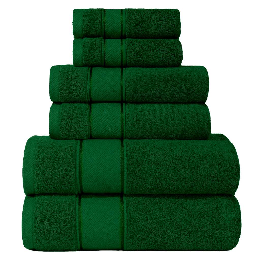 COZYART  Bath Towel Set 6 Piece, Luxury 100% Turkish Cotton 650GSM Hotel Quality, Soft, Absorbent,Towel Sets for Bathroom | 2 Bath Towels 2 Hand Towels 2 Washcloths