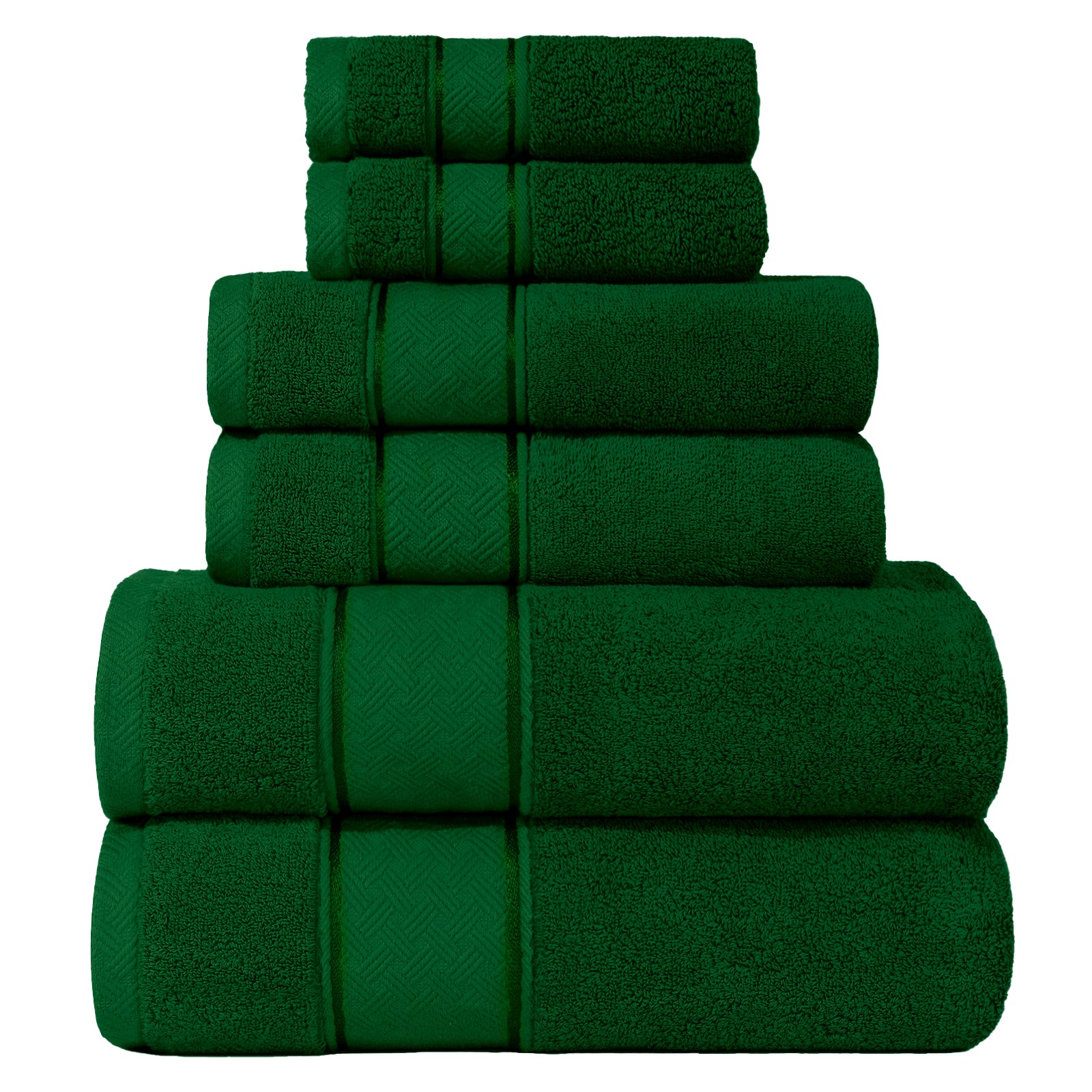 COZYART  Bath Towel Set 6 Piece, Luxury 100% Turkish Cotton 650GSM Hotel Quality, Soft, Absorbent,Towel Sets for Bathroom | 2 Bath Towels 2 Hand Towels 2 Washcloths
