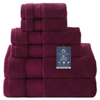 COZYART  Bath Towel Set 6 Piece, Luxury 100% Turkish Cotton 650GSM Hotel Quality, Soft, Absorbent,Towel Sets for Bathroom | 2 Bath Towels 2 Hand Towels 2 Washcloths