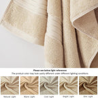 Beige Bathroom Towel Set 6Pcs