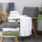 White Bath 6 Piece Towel Set