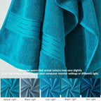 Crystal Teal/Peacock Blue Bath 6 Piece Towel Set