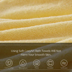 Yellow Luxury Bath 6 Piece Towel Set
