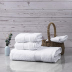 White Bath 6 Piece Towel Set
