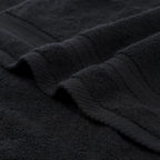 Black Bathroom Towel Sets 6Pcs