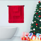 Red Bath 6 Piece Towel Set