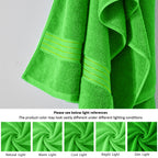 Green-classic Green Bath Towels for Bathroom 6 Pcs