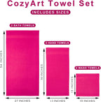 Hot Pink Bath 6 Piece Towel Set