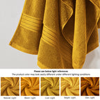 Gold Bath Towel Set 6pcs