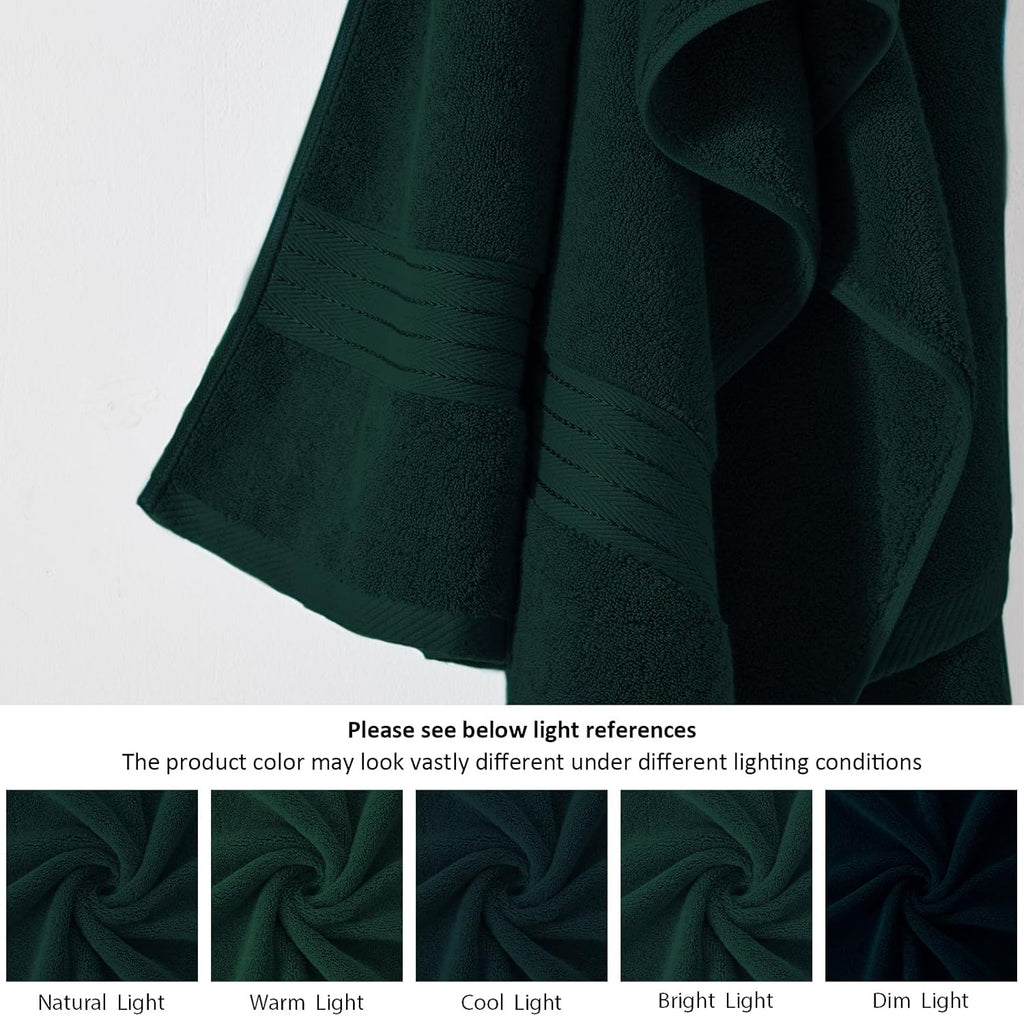 Green-deep Forest Green 6 Piece Towel Set