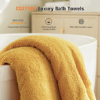 Mustard Gold Bath Towel Set 6 Piece