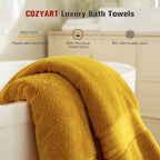 Gold 4 Piece Luxury Bath Towels