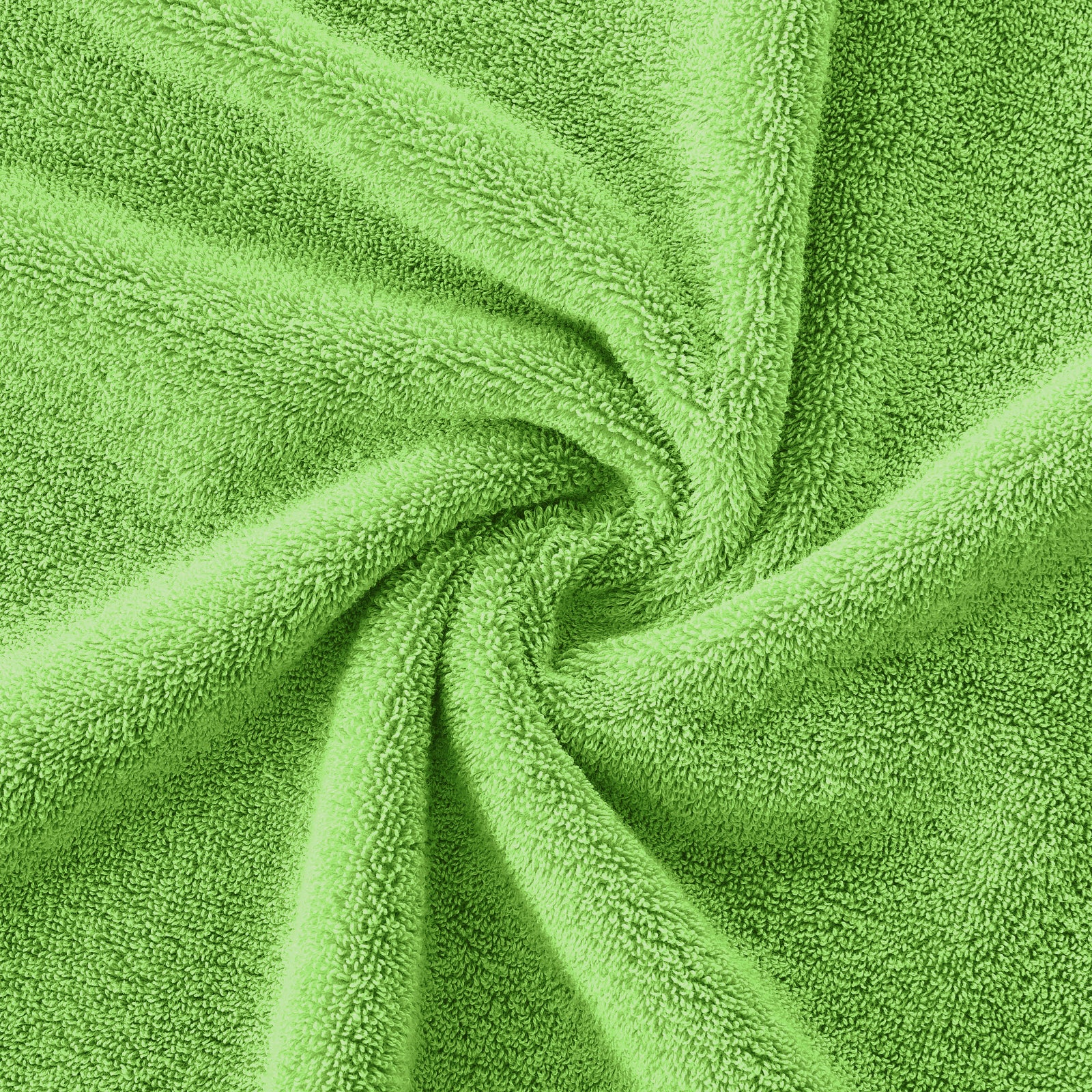 Grass Green Bath Towel Set 6 Piece