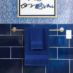 Royal Blue Bath Towels Set 6 Piece