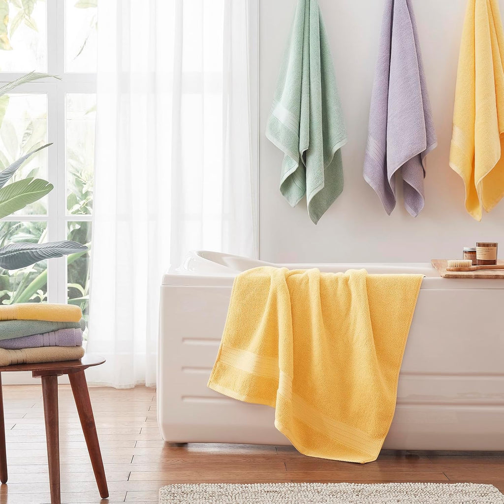 Yellow Luxury Bath 6 Piece Towel Set