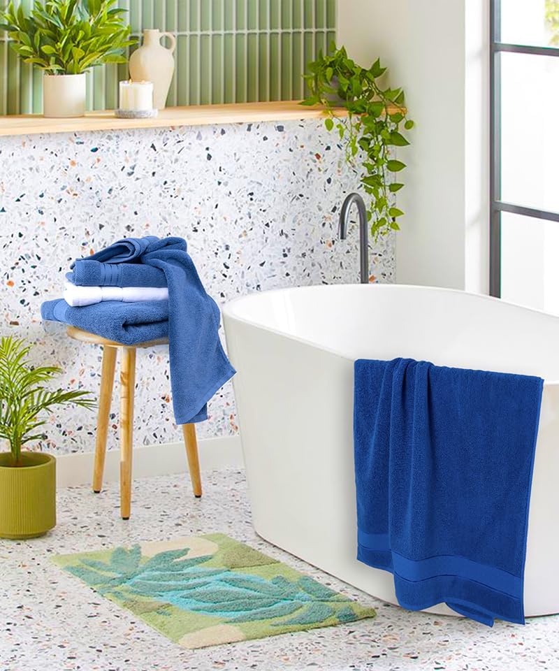 Denim Blue Bath 6 Piece Towel Set