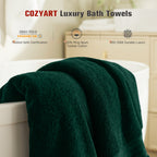 Dark Green 4 Piece Luxury Bath Towel