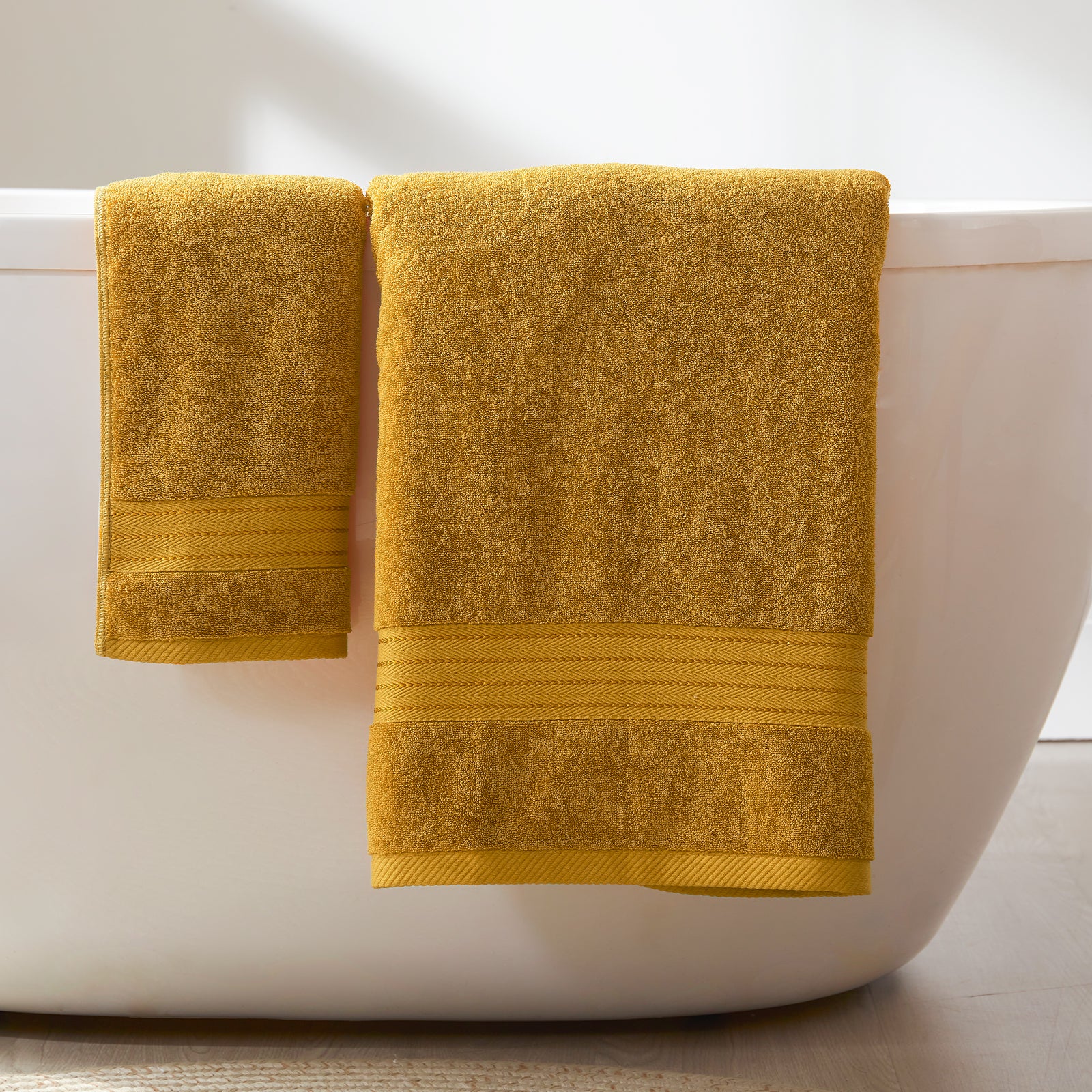 Gold Bath Towel Set 6pcs