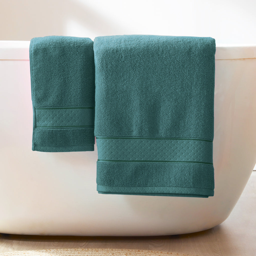Teal Bath Towel Set 6 Piece