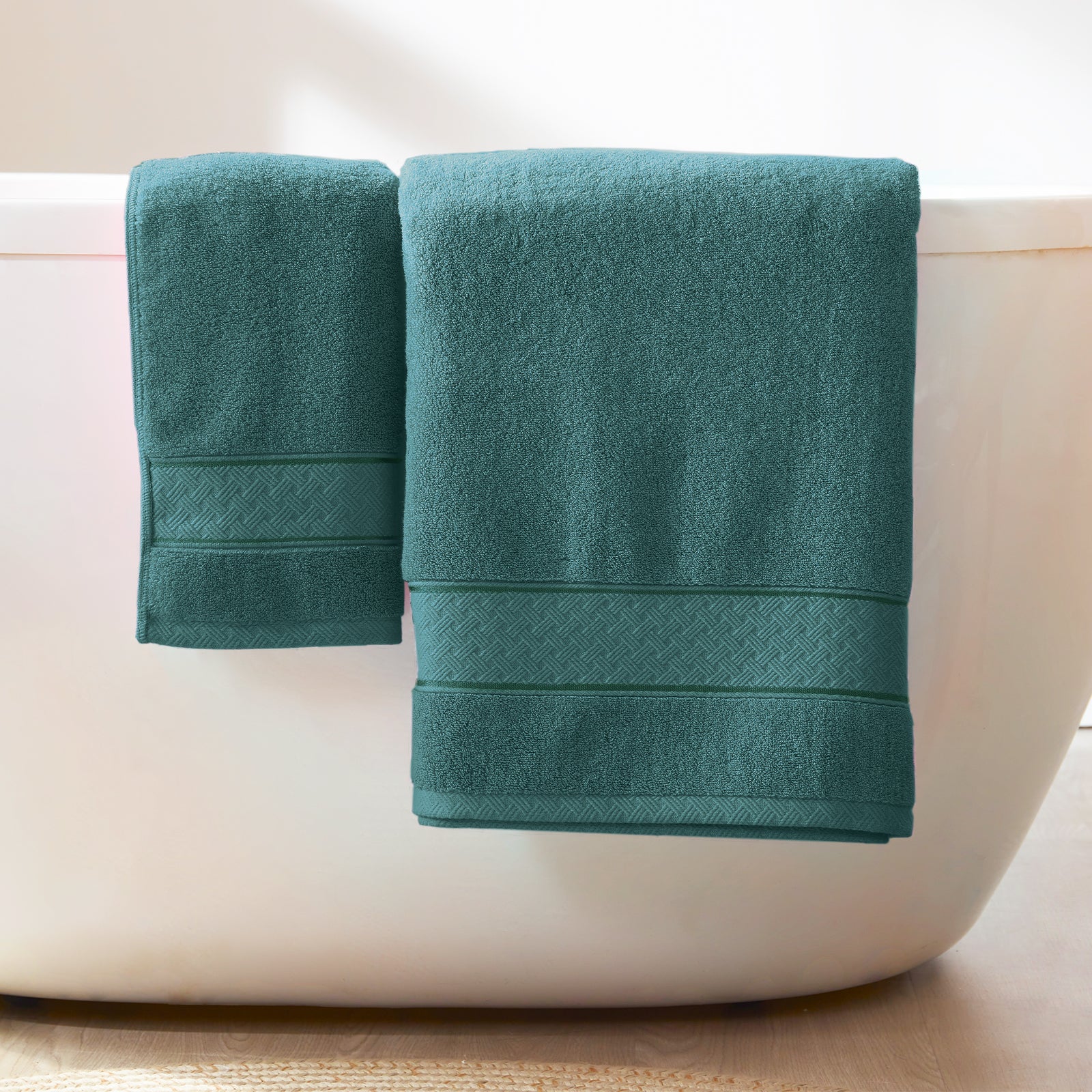Teal Bath Towel Set 6 Piece