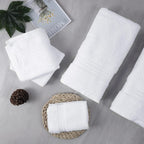 White Bath 6 Piece Towel Set