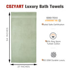 Desert Sage Green 4 Piece Luxury Bath Towels