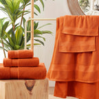 Harvest Pumpkin Orange 6 Piece Towel Set