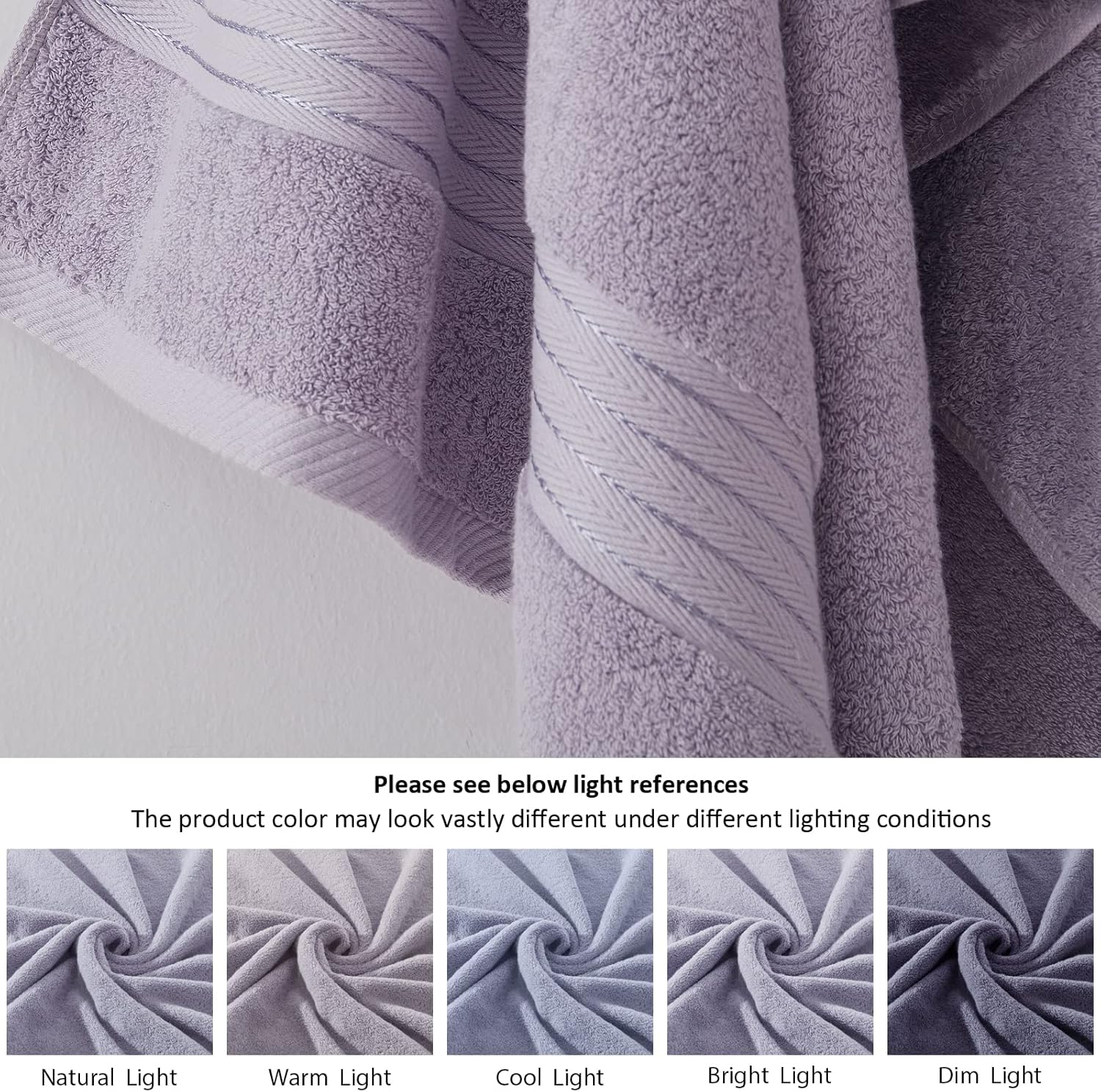 Lavender Luxury Bath 6 Piece Towel Set