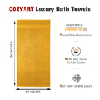 Gold 4 Piece Luxury Bath Towels