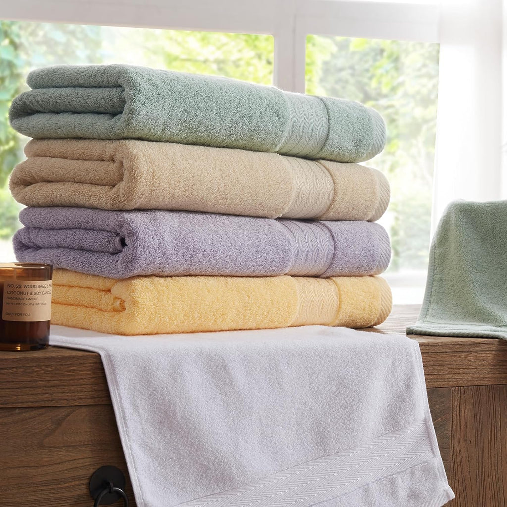 Beige Bathroom Towel Set 6Pcs