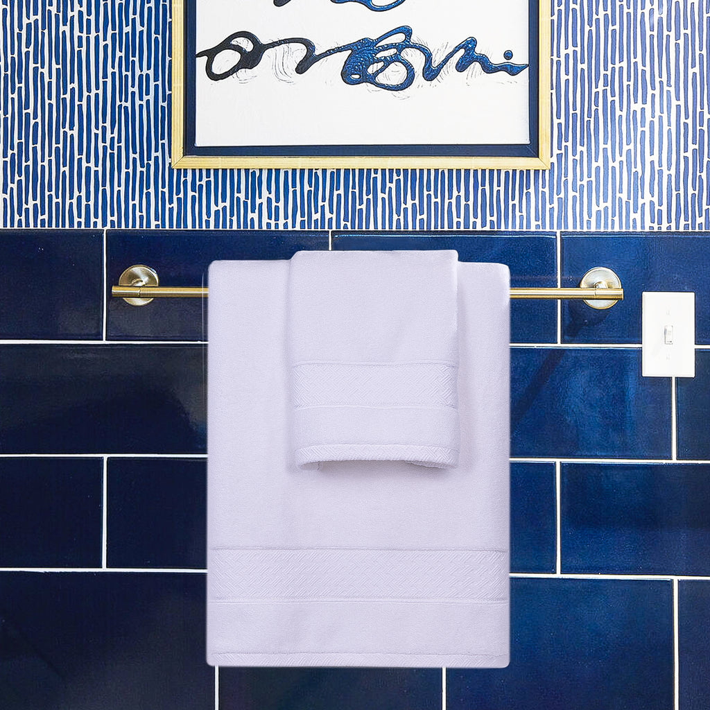 White Bath Towels Set 6 Piece